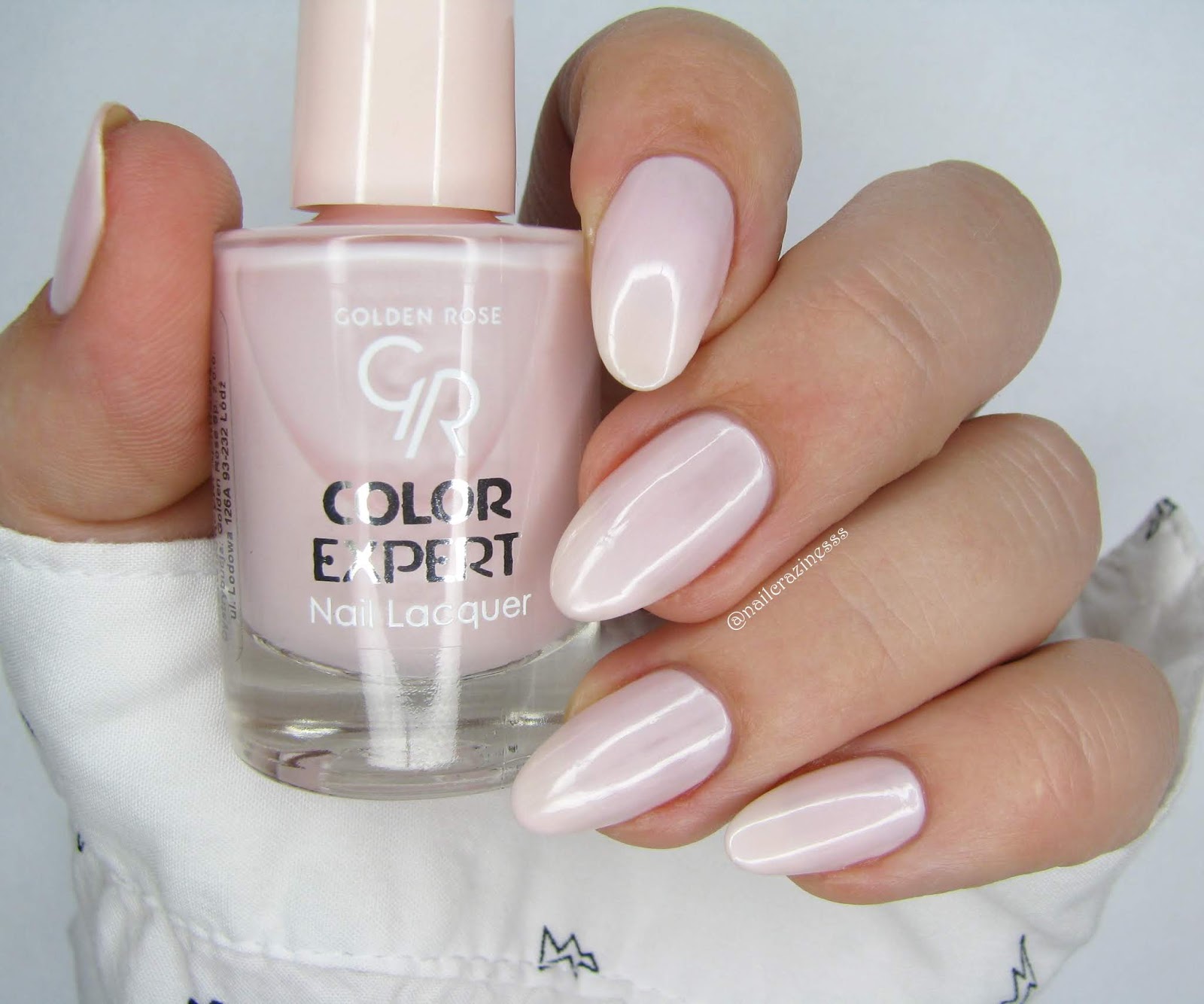 NAIL CRAZINESSS: Delikatne odcienie nude - Golden Rose 