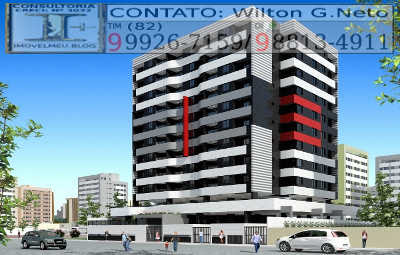 fachada-apartamentos-venda-edificio-residencial-sangeovense-maceio-alagoas Fachada toda desvestida em pastilhas e cerâmicas.