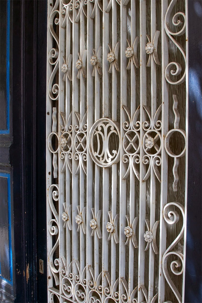 large white window grille