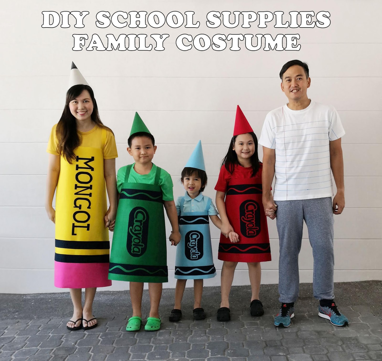 MrsMommyHolic DIY School Supplies Family Costume