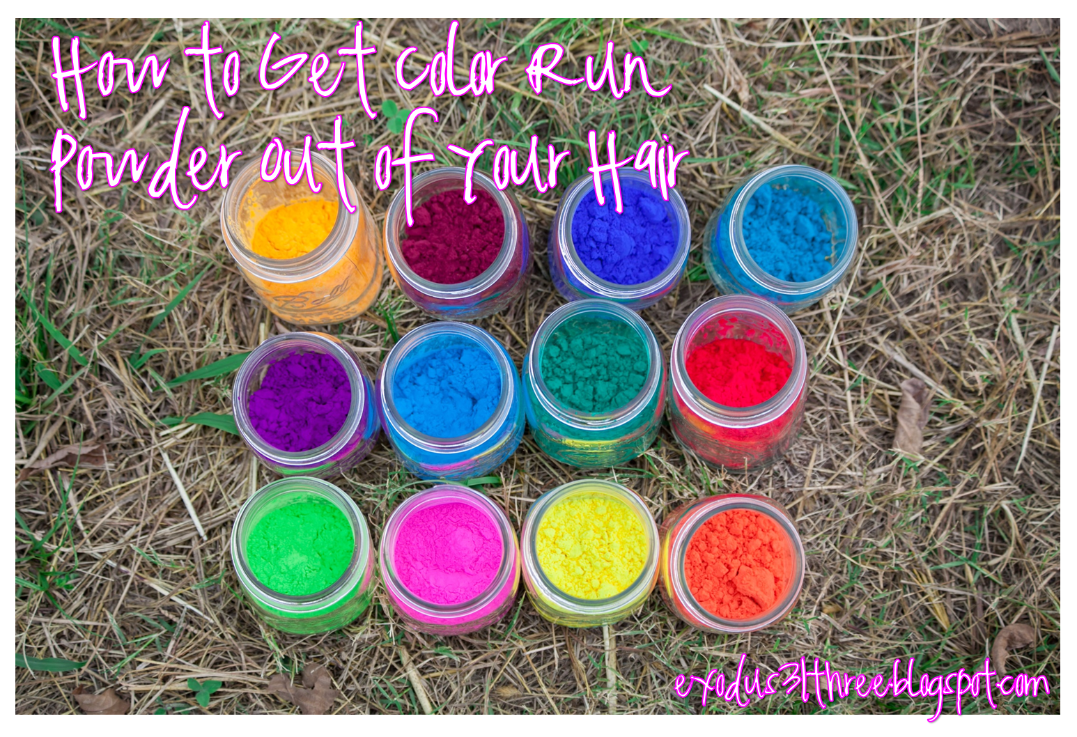 exodus31three: How to Get Color Run Powder Out of Your Hair