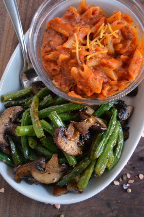 GáRLíC ROáSTED GREEN BEáNS áND MUSHROOMS Healthy Food Recipes