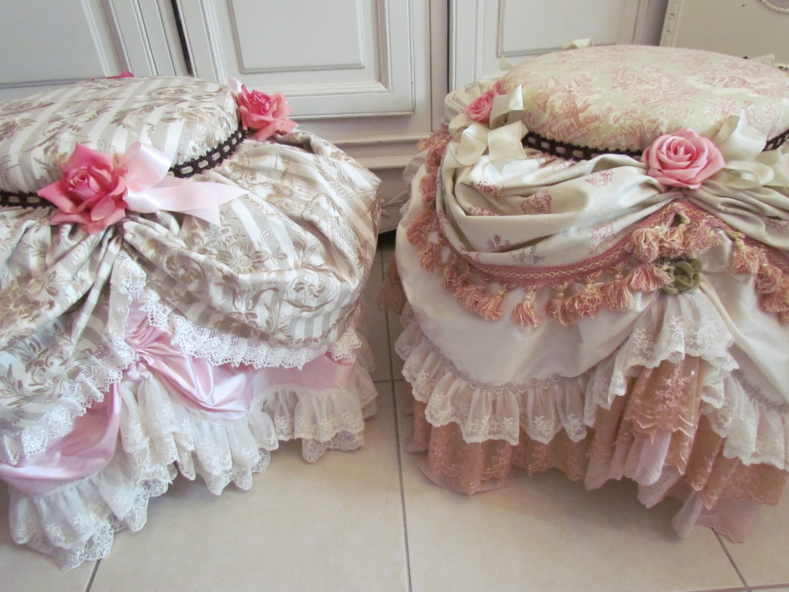 подушка на стул с оборкой