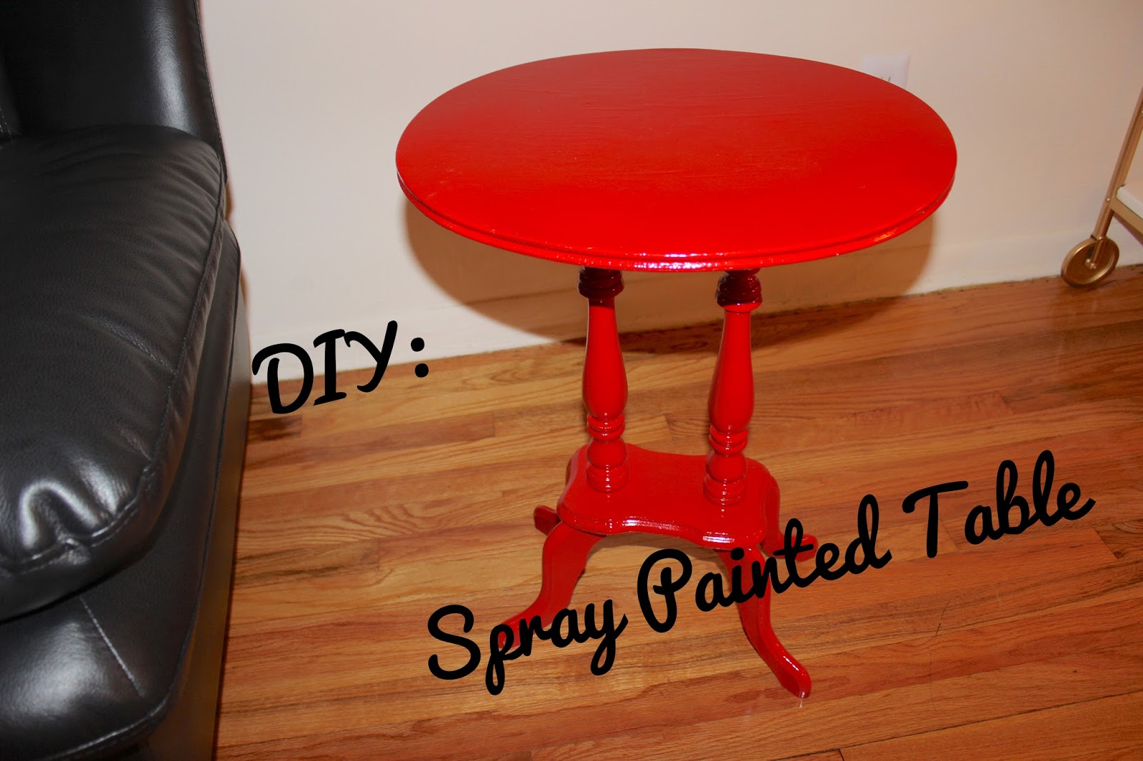 DIY Spray Painted Table — Patty's Kloset