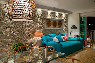 Ideias de Decoração com Sofá Azul