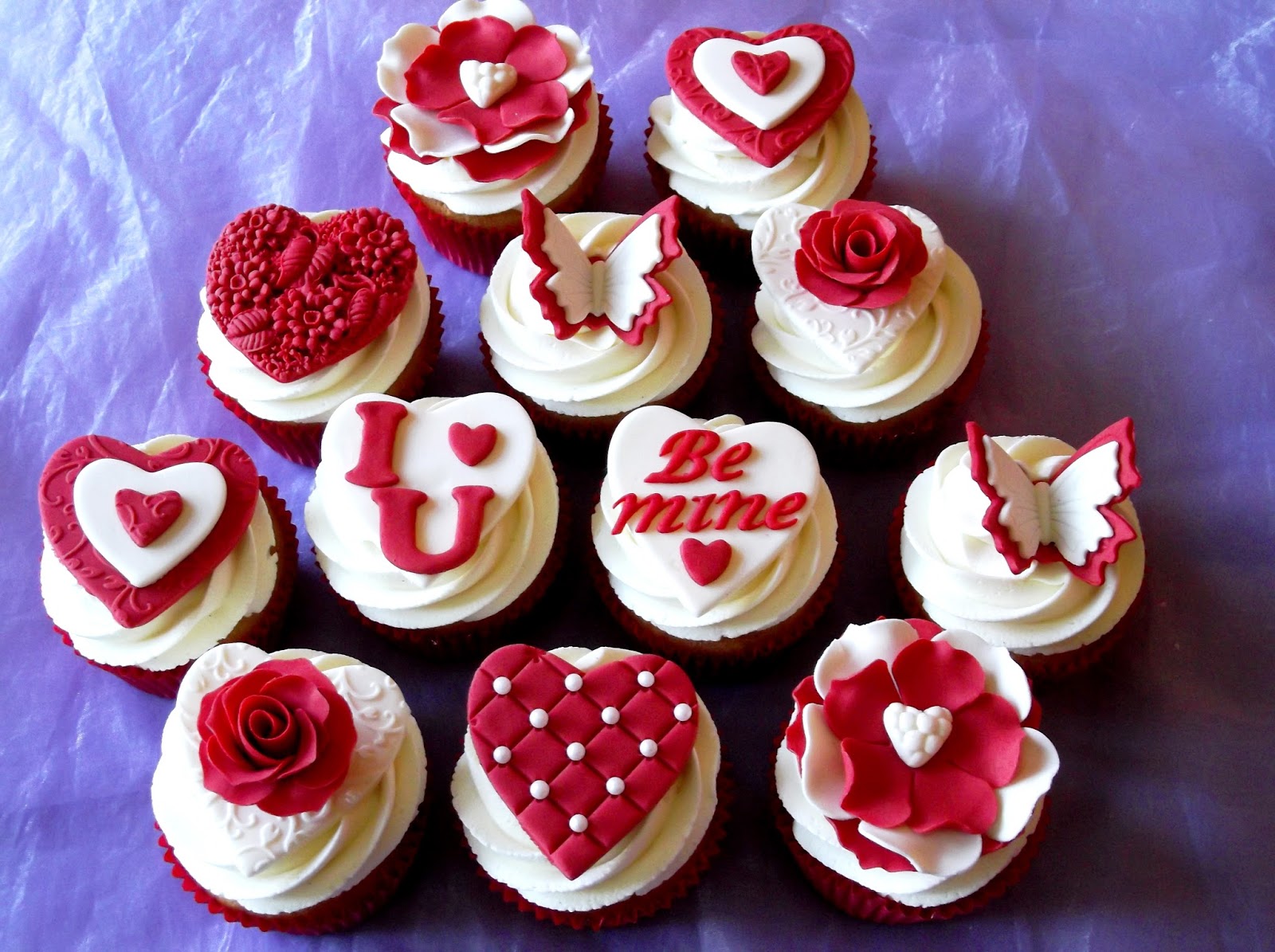 valentine fondant cupcakes | Valentines cupcakes, Gluten free