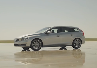 Feel the driving pleasure when you see the Volvo V60 in action Against the backdrop of Zaragoza, Spain,