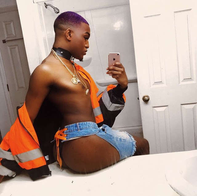  Check out this interesting photos of a black American gay makeup artist