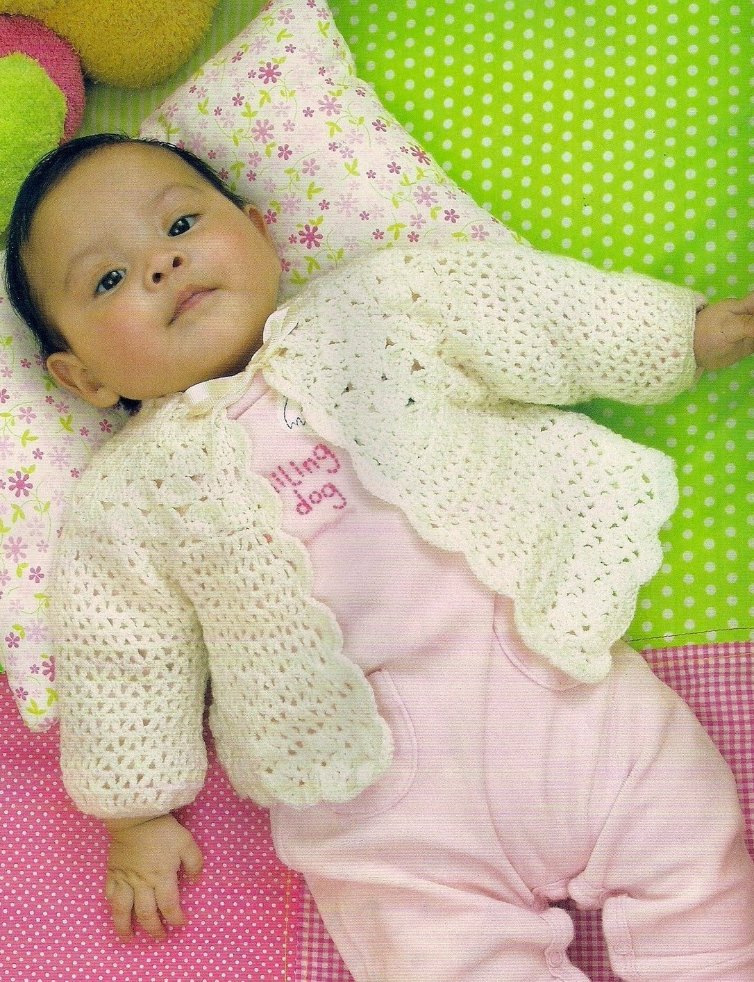 Dos Agujas Chambrita En Crochet Chambritas Tejidas Ropon Bebe Dos