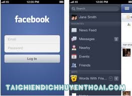 Tải facebook về điện thoại phiên bản tiếng việt.
