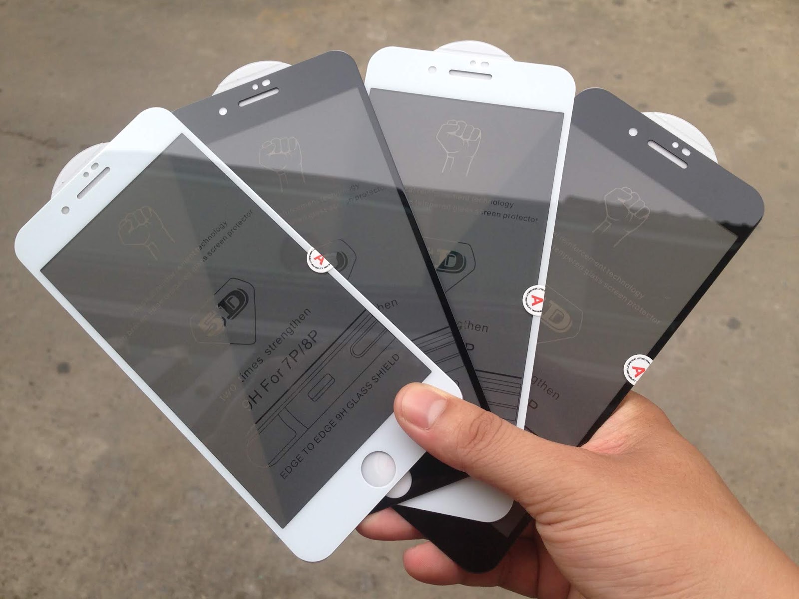 Kính cường lực chống nhìn trộm iPhone 7 Plus 5D cao cấp