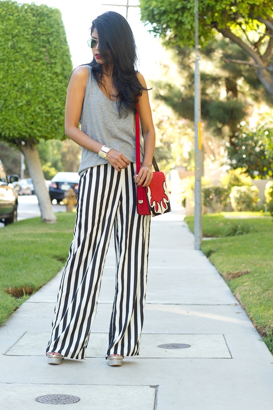 How to wear striped, wide-leg pants. | Fitzroy Boutique