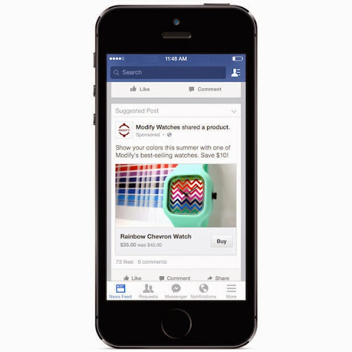 Facebook測試 「購買」按鈕，站內輕鬆完成購物