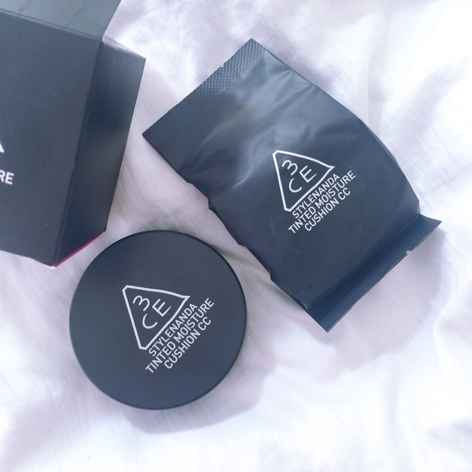 the VEEKAY blog 3CE Stylenanda Tinted Moisture Cushion CC Review