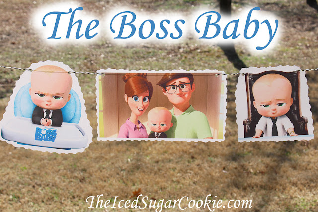 The Boss Baby Birthday Party Banner Garland Hanging Bunting Banner DIY Idea