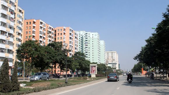 Đường Lê Văn Lương - một trong những con đường đẹp và hiện đại của Thủ đô.