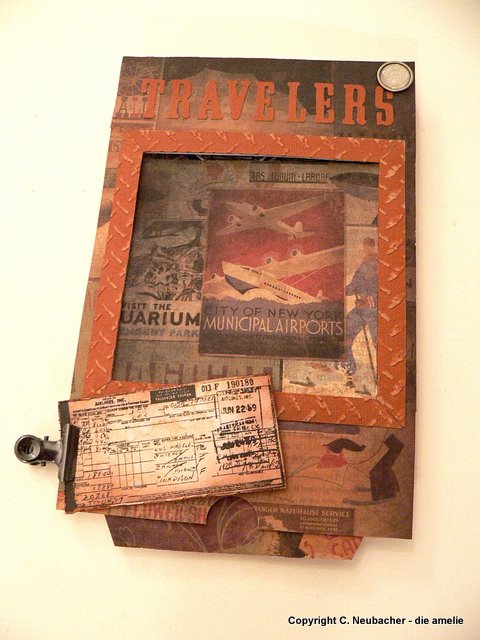 Von Pappe II: Tim Holtz Time Travelers 3D Pop Up Card