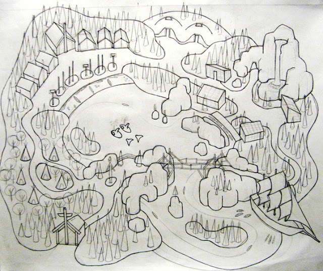 lance-cardinal-creations-theme-park-fun-map-illustration