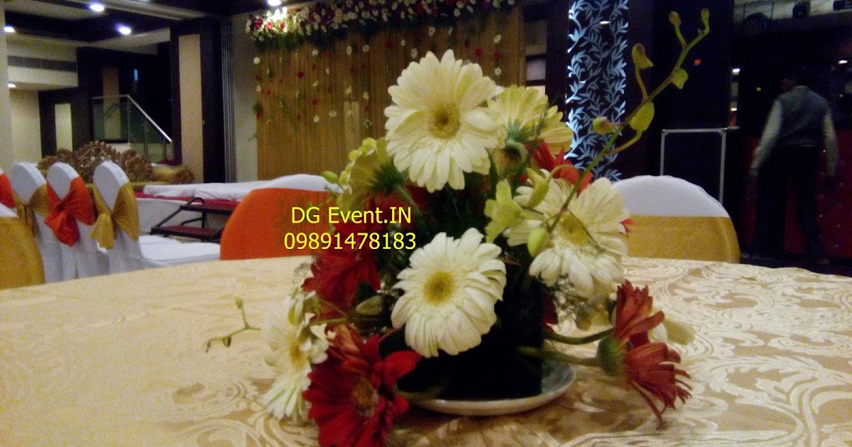 Dj Videek Event Update Red And Golden Flower Decoration Themes