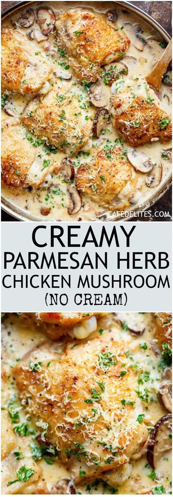 Creamy Parmesan Herb Chicken Mushroom