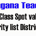 TS SSC/10th Class Spot valuation Seniority list District Wise