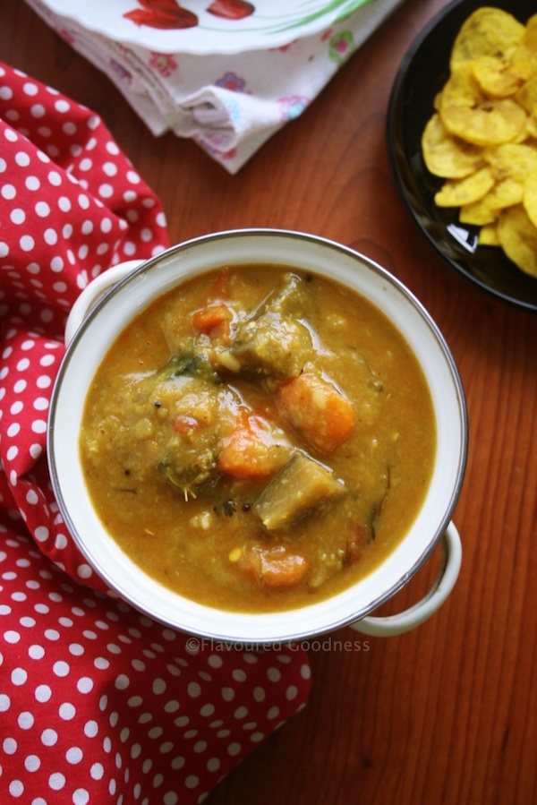 how to make Mixed Vegetable Sambar Recipe, Spiced Lentil Soup Recipe