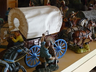 ELASTOLIN INDIANER WILD West Diorama 7cm Figuren Pferde Häuptling Irokese , EUR 100,00 - DE