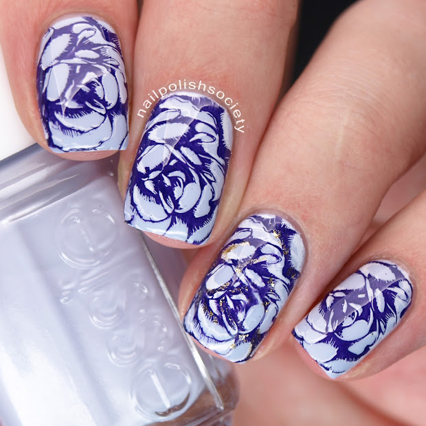 nail polish society double stamped