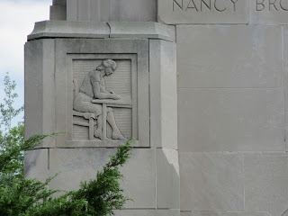 Nancy Brown relief from the Peace Carillon