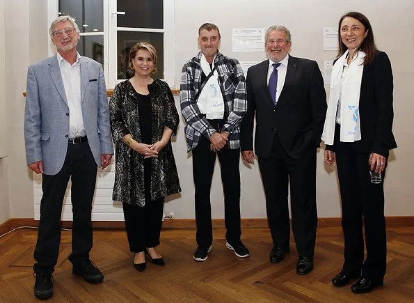 Grand Duchess Maria Teresa visited Stop Poverty: Acting for Dignity exhibition held by ATD Quart Monde in Luxembourg