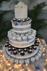 cupcake cake cupcakes cakes towers tower anniversary zone silver traditional display idea 40th yellow