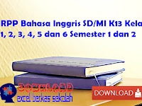 RPP Bahasa Inggris SD/MI K13 Kelas 1, 2, 3, 4, 5 dan 6 Semester 1 dan 2 RPP Bahasa Inggris SD/MI K13 Kelas 1, 2, 3, 4, 5 dan 6 Semester 1 dan 2