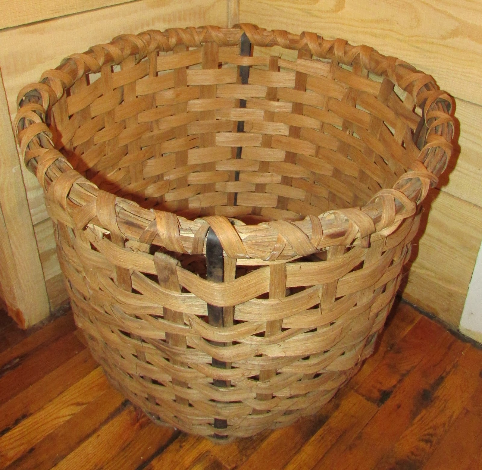 19th Century Cotton Picking Basket Focus on Vintage and Antique