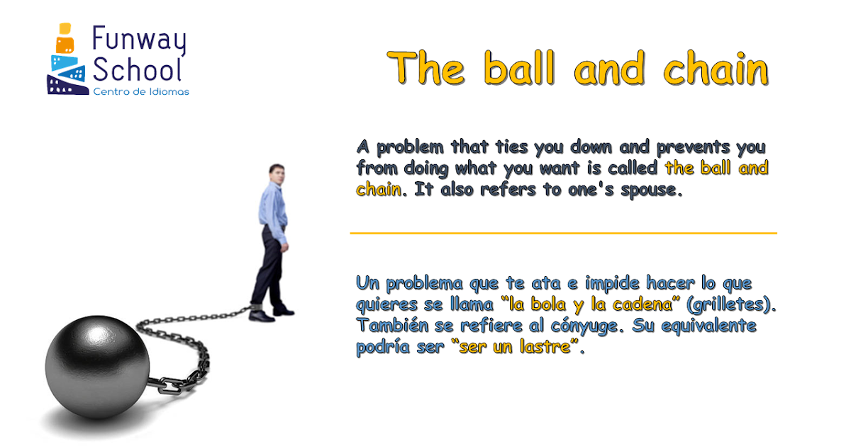 Estantes en el aula Idioms (LXXIV) "The ball and chain"