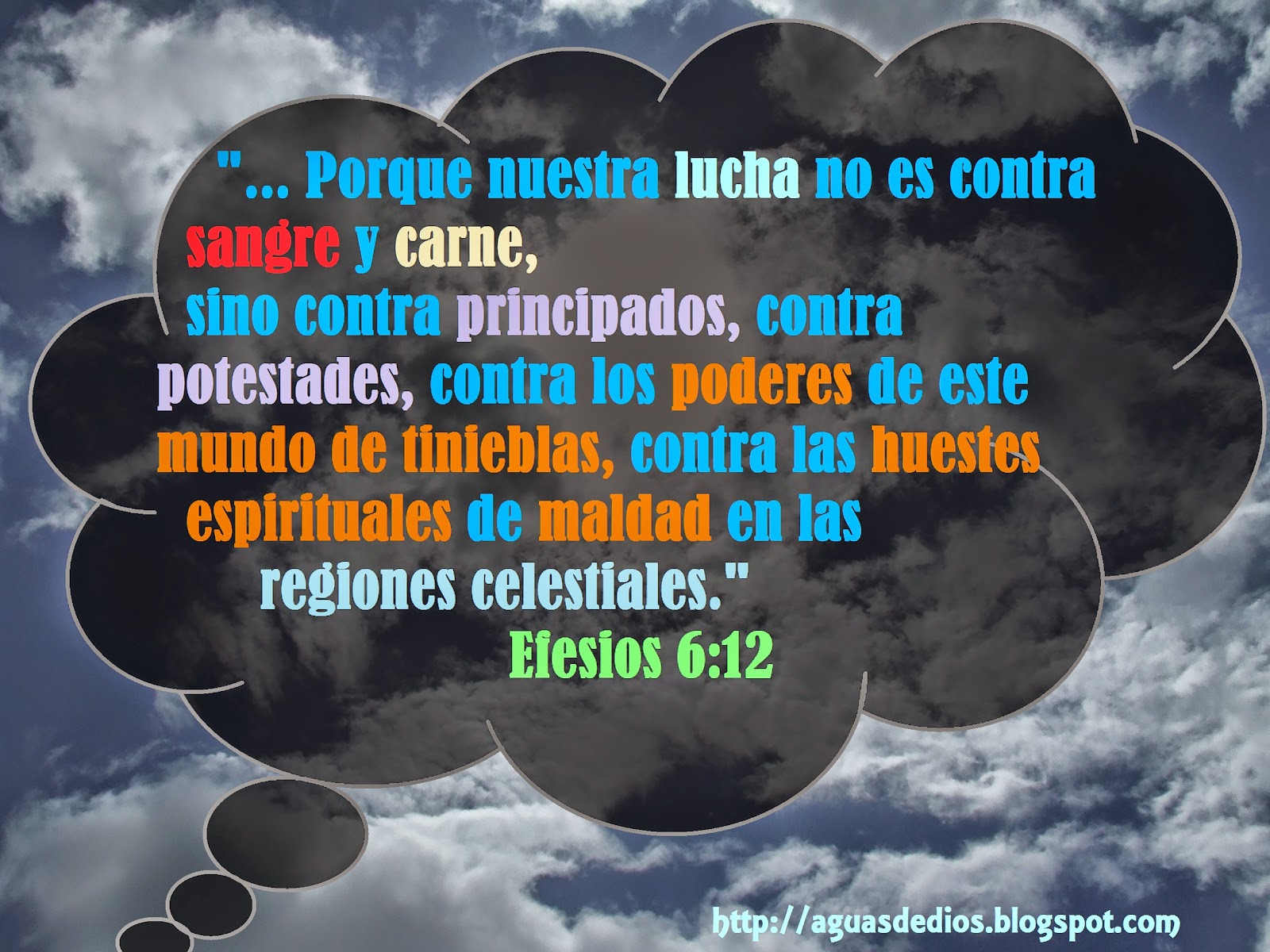 Nuestra Lucha No Es Contra Carne Ni Sangre Compartamos la Palabra de Elohim: Porque nuestra lucha no es contra