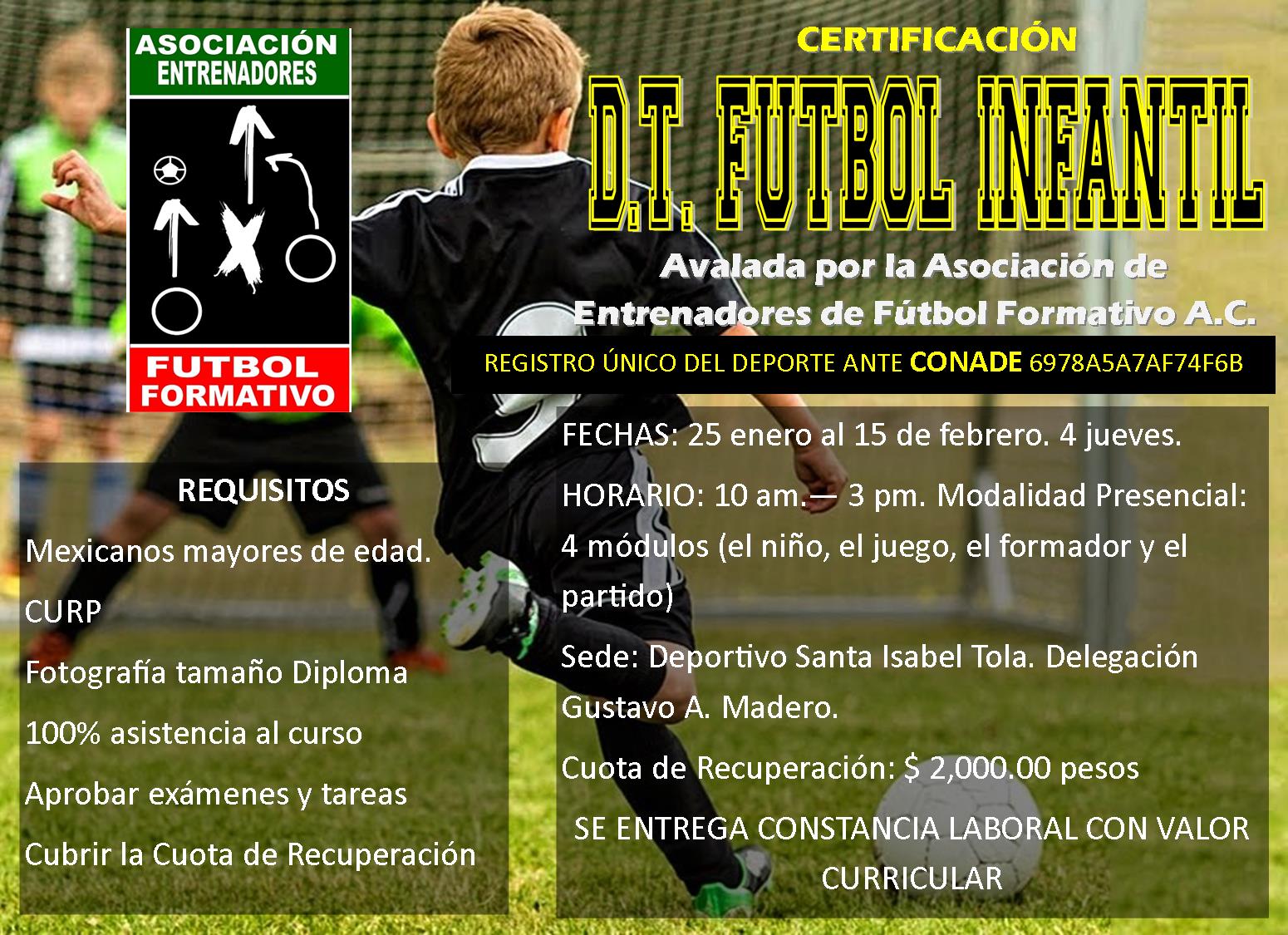 Inscripciones - Curso de Entrenador de Fútbol Profesional