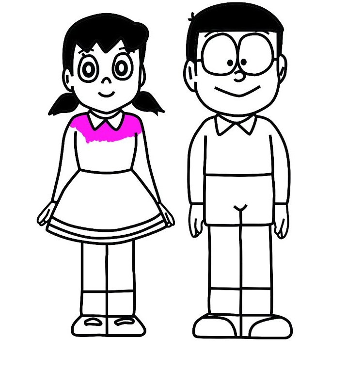 12+ Sketsa Gambar Kartun Doraemon Hitam Putih