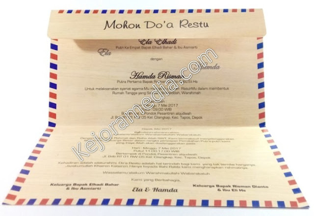 39+ Inspirasi Terkini Desain Undangan Bentuk Amplop