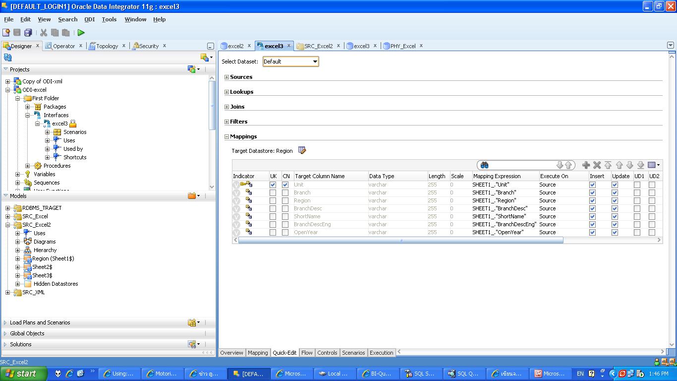Oracle ibm Oracle ODI Can t Load Data From EXCEL File