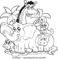 Color Pages Zoo Animals