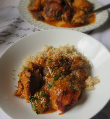 Tagine of Chicken with Apricots & Mint