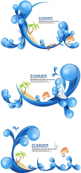Special summer theme vector Free vector