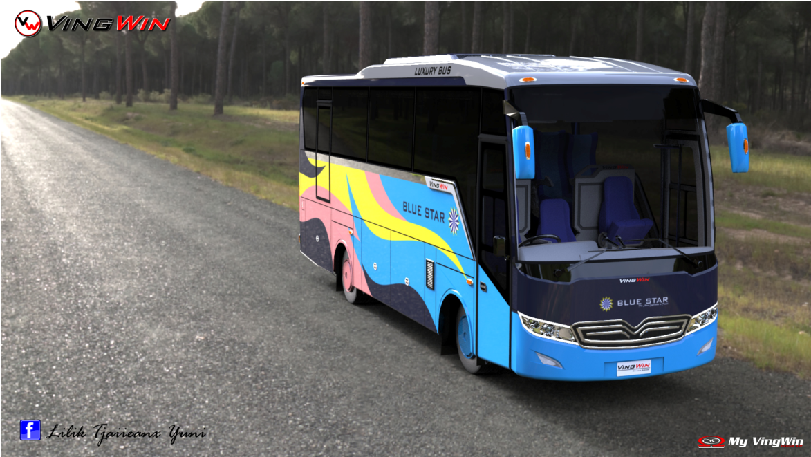 Design Bus VingWin PO Bluestar