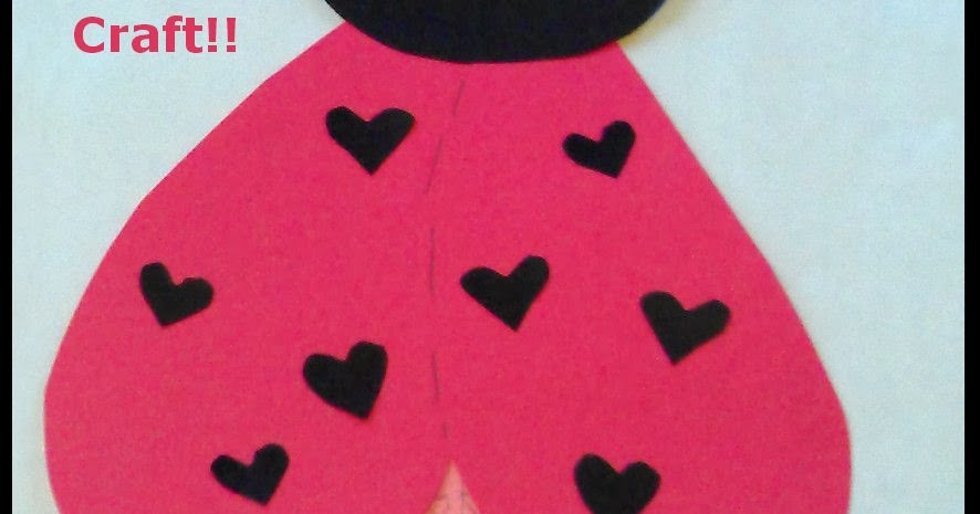 Ladybug Valentine Heart Card Craft | Preschool Powol Packets