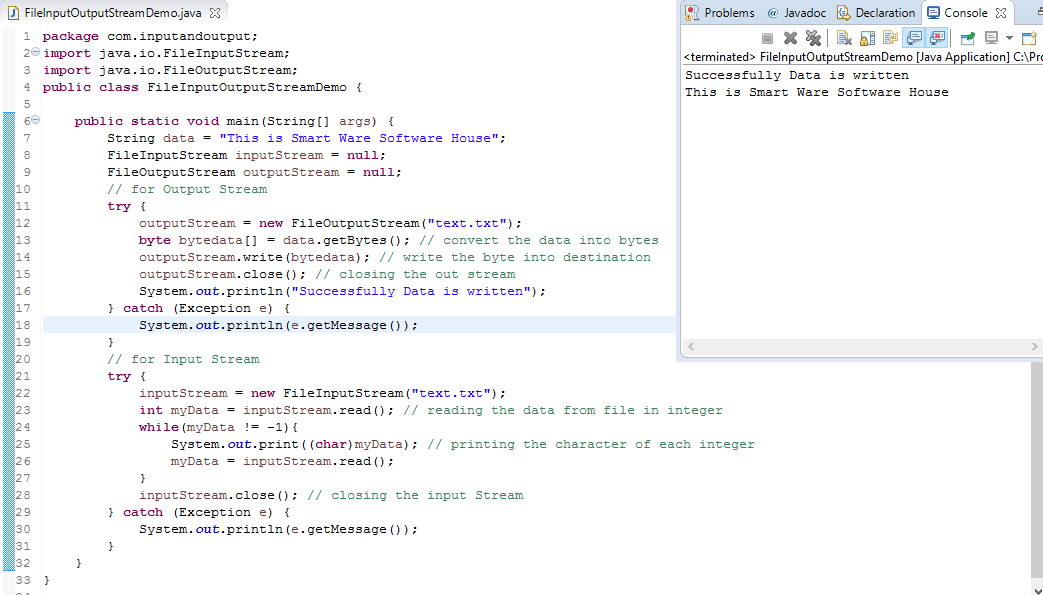 Teach Me How To program: input and output stream - input and output (I/O)