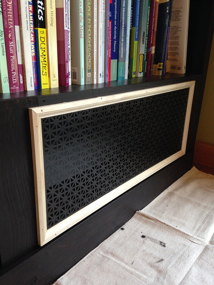 Custom Built In Ikea Billy Bookcases, Billy Bookcase Over Baseboard Heater
