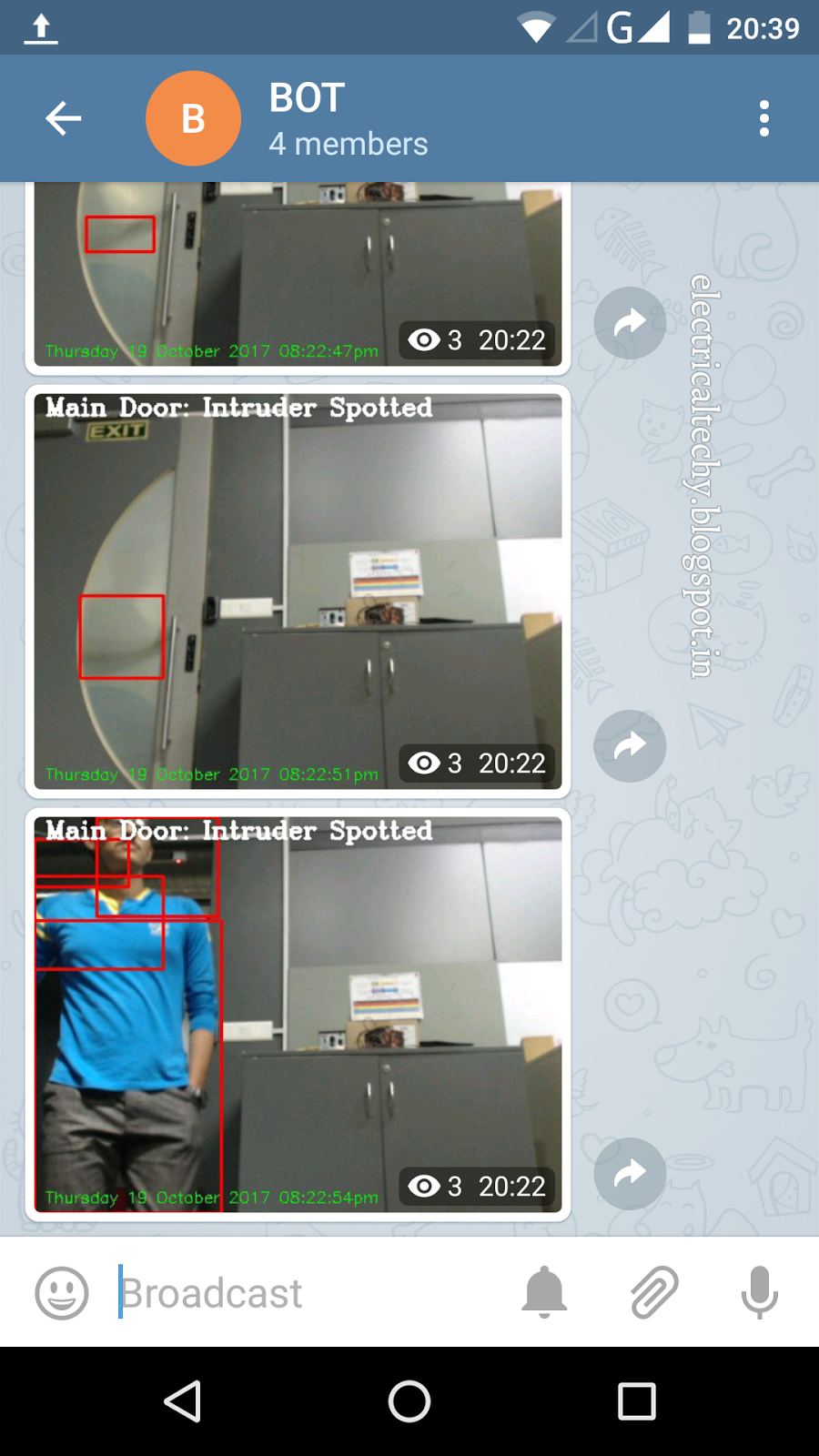 Electronics & Electrical Techy Motion Detection OpenCV Raspberry