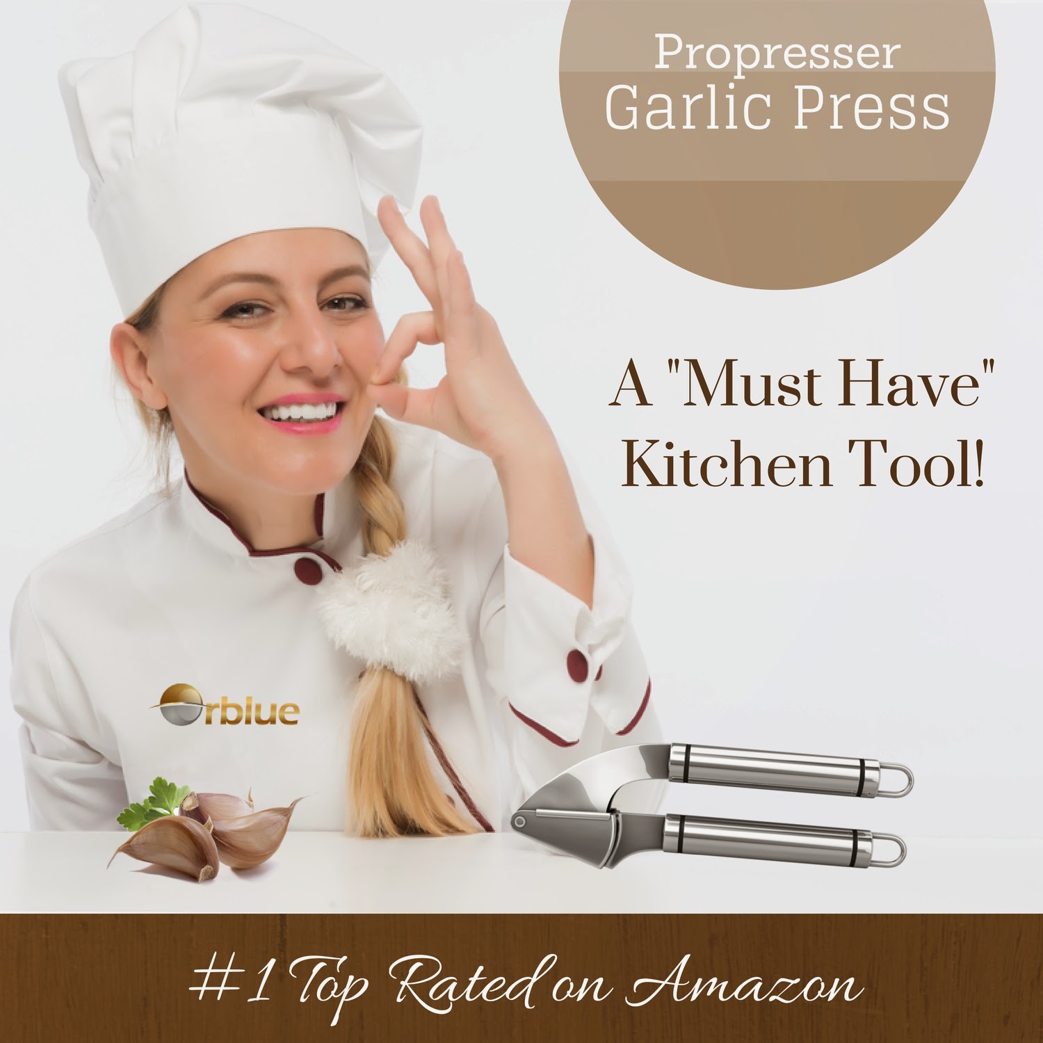 Your World Healthy and Natural The Best Garlic Press Ever!