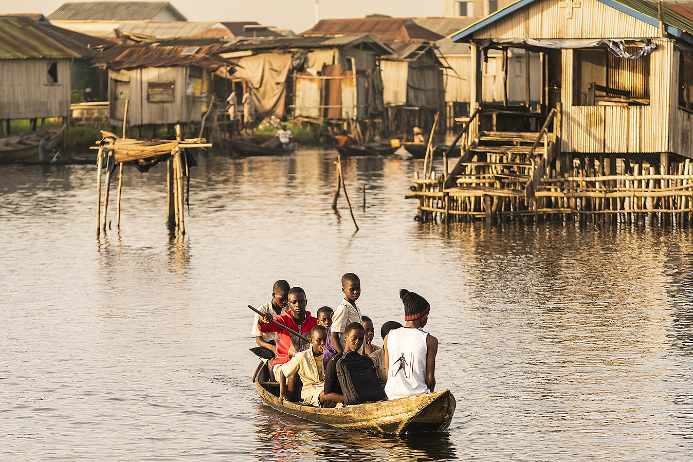 Ganvie - a village on the lake Ganvie - a village on the lake
