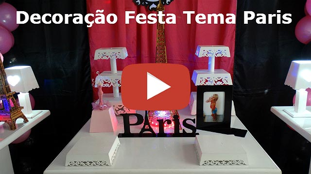 Decoração de festa tema Paris